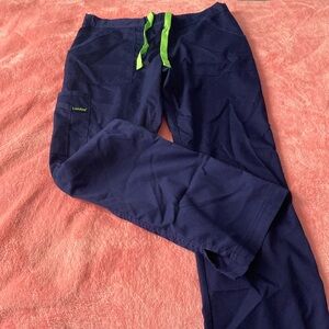 Navy blue petite, XS, scrub bottoms.